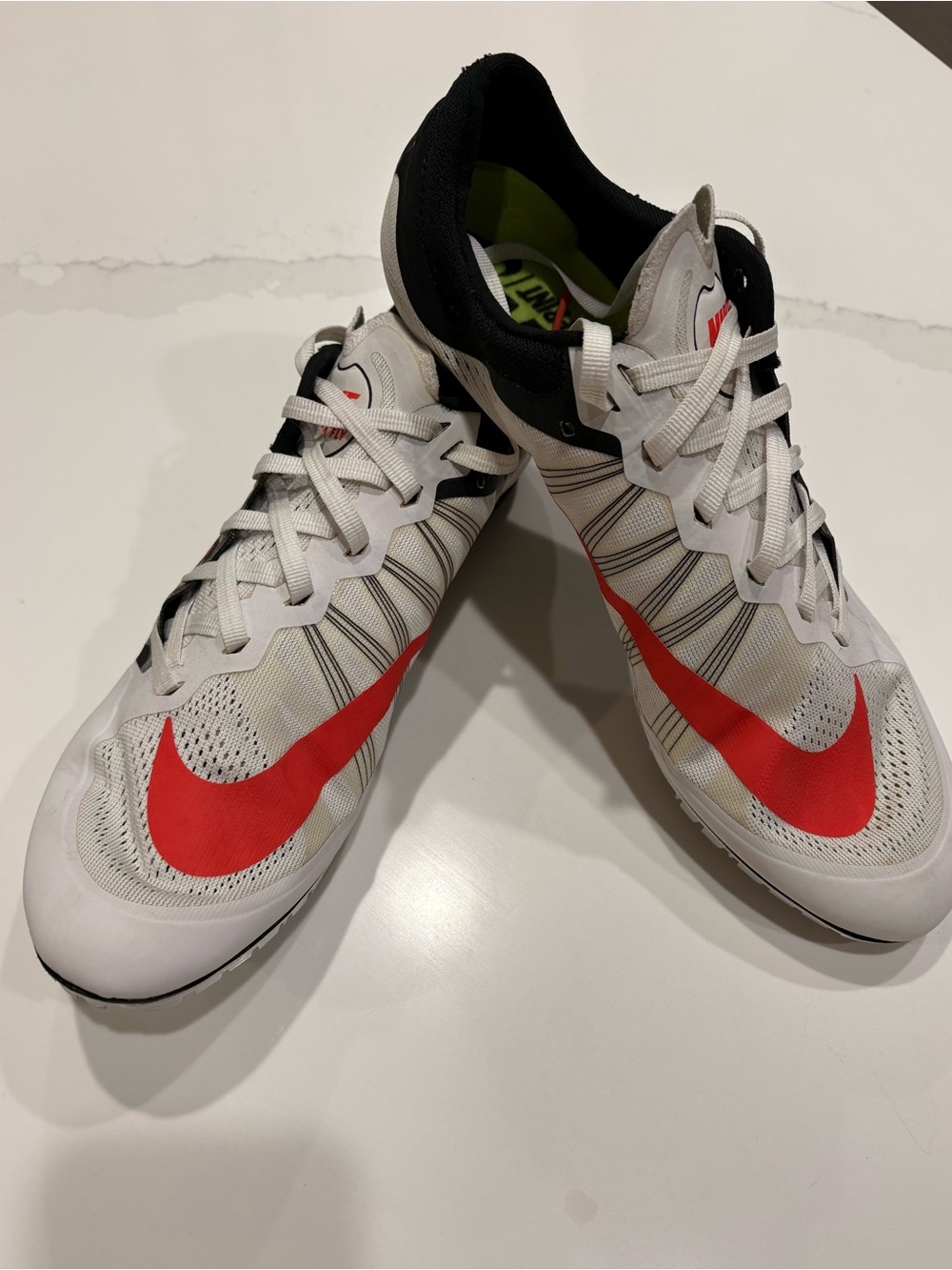 Nike Zoom JA Fly 2 Track sprint spikes. 
Performance running track sprint shoes.